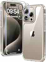 TAURI iPhone 15 Pro用ケース　保護フィルム Amazon.co.jp: TAURI 5イン1 iPhone 15 Pro用ケース [黄ばみませ